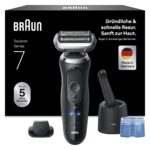 Braun Series 7 N7200cce Elektrorasierer – Kabelloses Nassrasur System für Herren