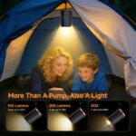 iFunSky Elektrische Luftpumpe 4000mAh – Akku-Pumpe mit LED für Luftmatratze & Camping – Bild 7