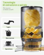 TUUMIIST Slow Juicer mit 135mm Einfüllschacht – Cold Press Entsafter für Obst & Gemüse – Bild 4