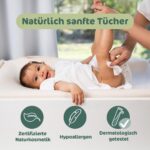 Naty Baby Feuchttücher mit Aloe Vera – 98% Wasser, hypoallergen & kompostierbar – Bild 2