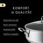 WMF Schmorpfanne 28 cm mit Glasdeckel – 5,0 L Induktions-Bräter aus Cromargan Edelstahl – Bild 7