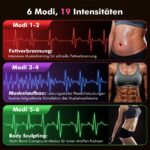 iWarmbase EMS Trainingsgerät – Elektromuskeltainer mit 6 Modi & 19 Intensitäten – Bild 5