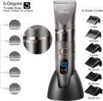 Hatteker 3-in-1 Haarschneider für Herren mit Keramik-Titan-Klinge & LCD-Anzeige – Profi Trimmer für Haar & Bart – Bild 4