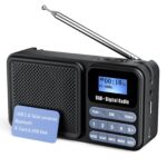 Gallypek DAB+ FM Digitalradio mit Bluetooth 5.0 – Tragbares Küchenradio mit Akku & Solarladung