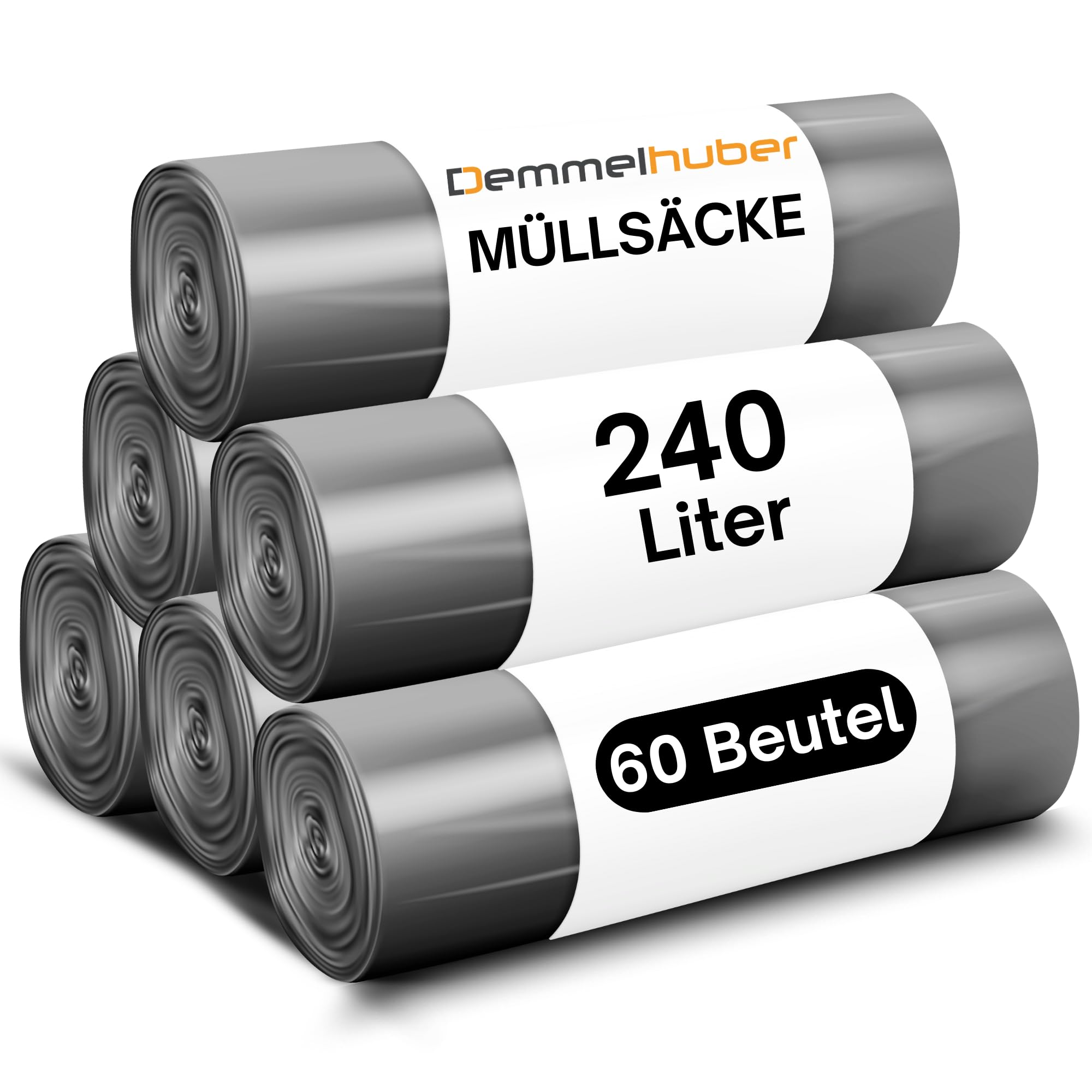 71VN2IwbsQL._SY2000_.jpg Demmelhuber Müllsäcke 240 Liter extrastark 60 μm – Reissfeste Abfallsäcke für Haus & Industrie – Bild 1