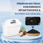 6er Set GOLDEN ICEPURE Wasserfilter Kartuschen – Kompatibel mit Brita® Maxtra+® für Kalkentfernung – Bild 4