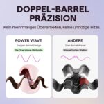 Wavytalk Power Wave Welleneisen mit Ionenschutz, 35-mm-V-Platten, Dual-Voltage, Rosé – Bild 5