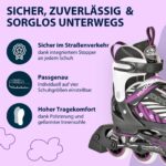 HUDORA Inline Skates Mia/Leon – Verstellbare Inliner für Kinder bis Erwachsene – Bild 6