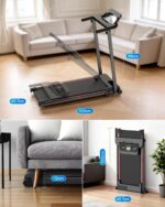 Norvexa Klappbares Laufband 1–10 km/h – Elektrisches Home Treadmill mit 12 Programmen – Bild 3