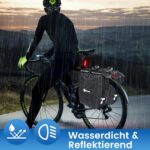 Toyvile Gepäckträgertaschen 2er Set 48L – Wasserdicht, Reflektierend & 3in1 Tragsystem – Bild 6