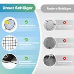 AboveGenius Badmintonschläger 4er Set – Komplettset mit 6 Federbällen für Anfänger – Bild 3