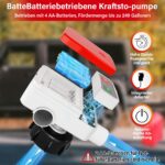 Elektrische Kraftstoff Umfüllpumpe mit Auto-Stopp-Sensor & 4 Adaptern – anngrowy – Bild 2