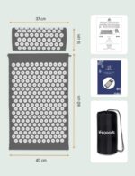 LifeGoods Akupressurmatte mit Kissen – Traditionelle Massagetherapie für Entspannung – Bild 7