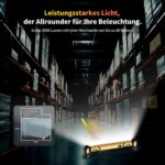 MechaniLite Werkstattlampe 3000 Lumen – LED Arbeitsleuchte mit Akku, Magnet & USB-C – Bild 6