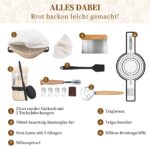 Haomacro Sauerteig Starter Set 710ml – Komplettes Brotback-Kit mit Gärkorb & Zubehör – Bild 6