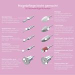 Beurer MP 62 Maniküre- & Pediküre-Set mit 10 Aufsätzen & LED-Licht – Elektrische Nagelfeile für professionelle Nagelpflege – Bild 6