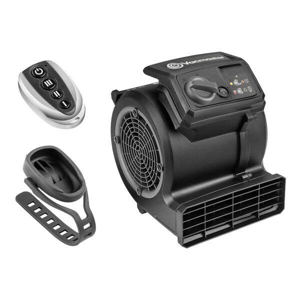 Vacmaster Standventilator AM1202R 124W – Bodenventilator mit Fernbedienung & 3 Geschwindigkeiten