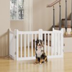Yaheetech Absperrgitter 60,5 x 201,5 cm – Faltbares Hundegitter für Treppen & Küche – Bild 9