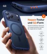 TORRAS Guardian-Mag iPhone 17 Pro Hülle – MagSafe kompatibel, Militärschutz, Matt Blau – Bild 6