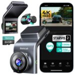 BOTSLAB 4K Dashcam Vorne & Hinten mit STARVIS 2 – GPS, 5,8GHz WiFi & Nachtsicht