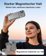 Powrush MagSafe Powerbank 6000mAh – Ultra Slim 0,8cm mit 20W Schnellladen für iPhone – Bild 3