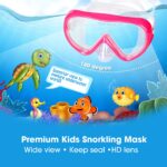 EXP VISION Kinder-Taucherbrille 180° Panorama mit Nasenschutz – Schnorchelmaske für 4-16 Jahre – Bild 2