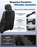 SMOQIO Rückenlehnenschutz 2er Set mit Aufbewahrungstasche – Autositzschutz für Kinder – Bild 3