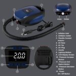 Ruitx 20PSI Elektrische SUP Pumpe 12V – Hochdruck Luftpumpe mit LCD & Auto-Off – Bild 6