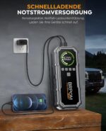 BRPOM Auto Starthilfe Powerbank 8000A mit 160 PSI Kompressor & LED – Tragbar für PKW – Bild 6
