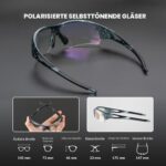ROCKBROS Photochromate Sportsonnenbrille mit UV400 – Selbsttönend für Radfahren & Laufen – Bild 2