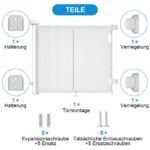 Eyeleaf Ausziehbares Treppenschutzgitter 140 cm – Sicherheitsgitter für Babys & Haustiere – Bild 6