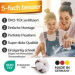 Bügelbrettbezug 120x40 cm mit Thermoreflexion – Schneller Bügeln, Made in Germany – Bild 3