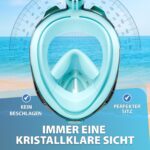KAIMANA Vollgesichts-Schnorchelmaske – CO2-geprüft mit Easy-Breath für Erwachsene & Kinder – Bild 8