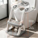 SKYROKU 2-in-1 Toilettensitz mit Treppe für Kinder 2-7 Jahre – Höhenverstellbar bis 90 kg – Bild 2