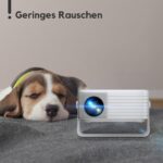 AKIYO O1 Mini Beamer 720P – 360° drehbar mit Auto Keystone & 16000L für Heimkino – Bild 3