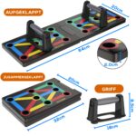 ALPHASKIN Liegestützbrett Set mit ergonomischen Griffen – 12-in-1 Push Up Board für Zuhause – Bild 6