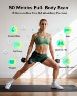 RunSTAR Körperfettwaage mit 8 Elektroden – 28 Körpermasse Analyse bis 180 kg – Bild 4