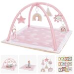 Mallify Spielbogen Baby mit 6 abnehmbaren Spielzeugen – Krabbeldecke für Babys ab Geburt