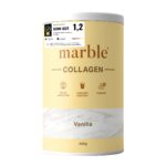 Marble Collagen Pulver 450g mit Vanille – Kollagen Hydrolysat Typ 1, 2 & 3