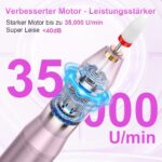 POFIBO Nagelfräser Kabellos 35000 U/Min – Profi-Set für Gel- & Acrylnägel – Bild 3