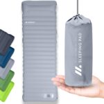 NORDMUT® Isomatte 10 cm mit Fußpumpe – Schnellaufblasend für Camping & Outdoor