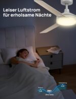 DREO Deckenventilator 132 cm mit LED-Licht & Alexa – 6-stufig dimmbar, DC-Motor, Fernbedienung – Bild 5