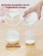 Momcozy 90 ml Milchsammler Silikon – Wiederverwendbar für Stillende Mütter, 2er Set – Bild 5
