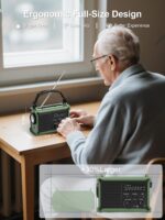 ROCAM Notfallradio mit Handkurbel & Solarpanel – 12000mAh Batterie für Camping & Notfälle – Bild 6