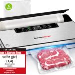 Bonsenkitchen Vakuumierer 8L/Min – Hochleistungs-Vakuumiergerät mit 5 Modi