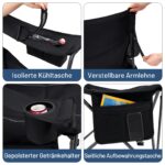 TIMBER RIDGE Campingstuhl 200kg – 63cm Sitzbreite mit Kühltasche & Polsterung – Bild 6