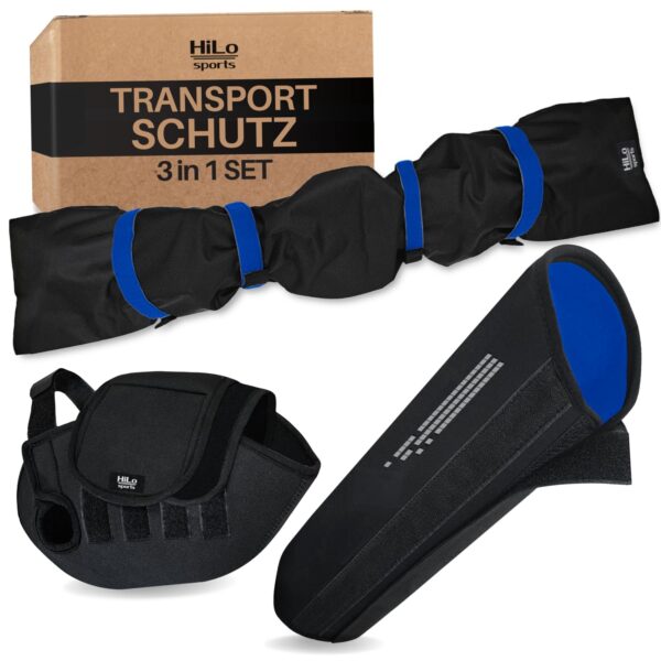 HiLo sports 3-teiliges E-Bike Transportschutz Set – Akku, Motor & Lenker Hülle