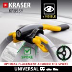 KRASER KR855Y Lenkradkralle – Universal Diebstahlsicherung für PKW & Wohnmobile – Bild 4