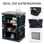TIMBER RIDGE Faltbarer Campingschrank 60×50×80 cm – Tragbare Campingküche mit Tragetasche – Bild 5
