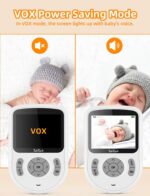 TakTark Babyphone mit Kamera 2,8 Zoll 720p – Sicheres Überwachen ohne WLAN – Bild 6